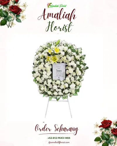 Krans Bunga Duka Cita di Tambakdahan